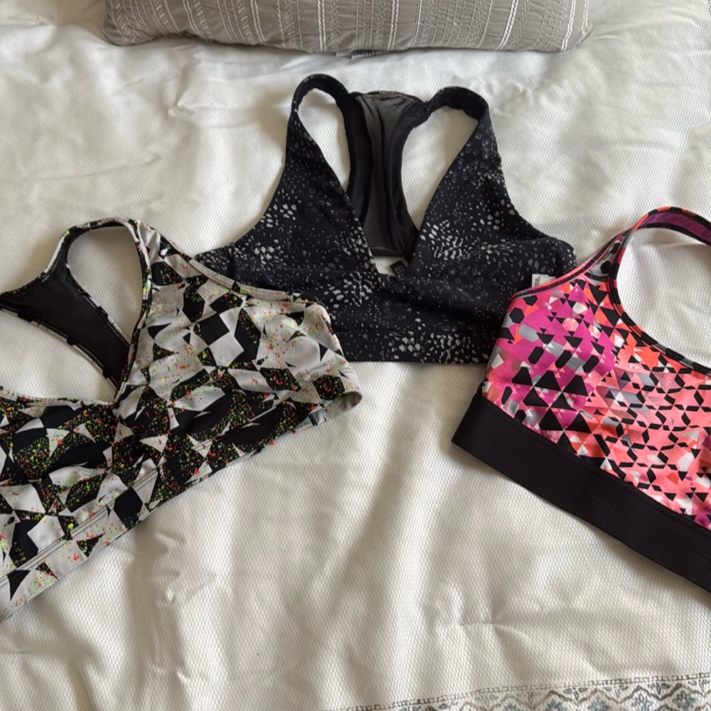 Victoria’s Secret sports bras size M set of 3